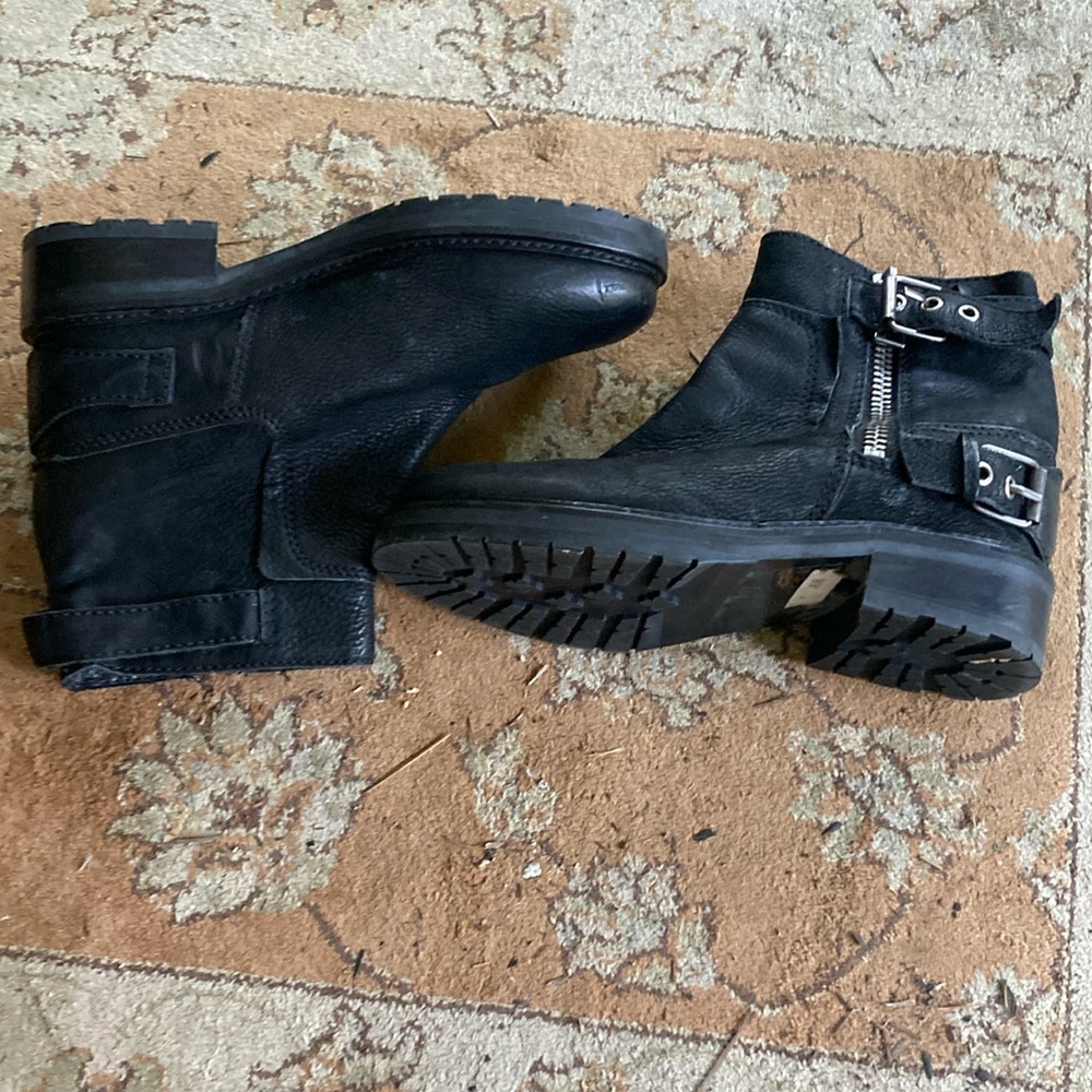 All Saints Black Ankle Boots